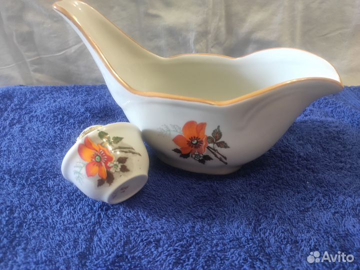 Соусник фарфоровый СССР Дулево
