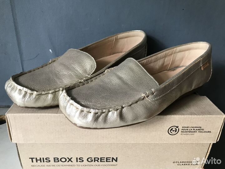 Туфли мокасины Clarks 42 размер