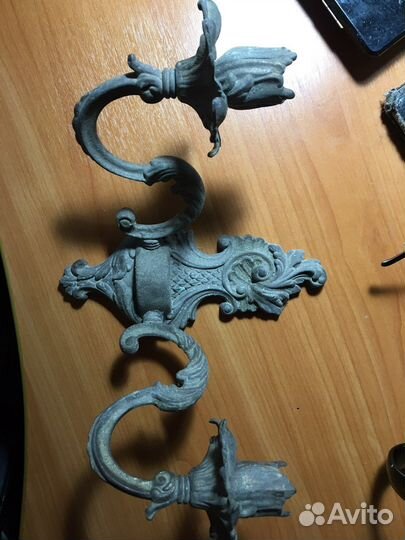 Подсвечник настенный бронза СССР