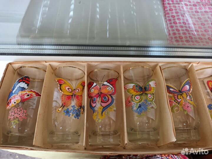 Бокалы стекло СССРнабор 6шт.новые