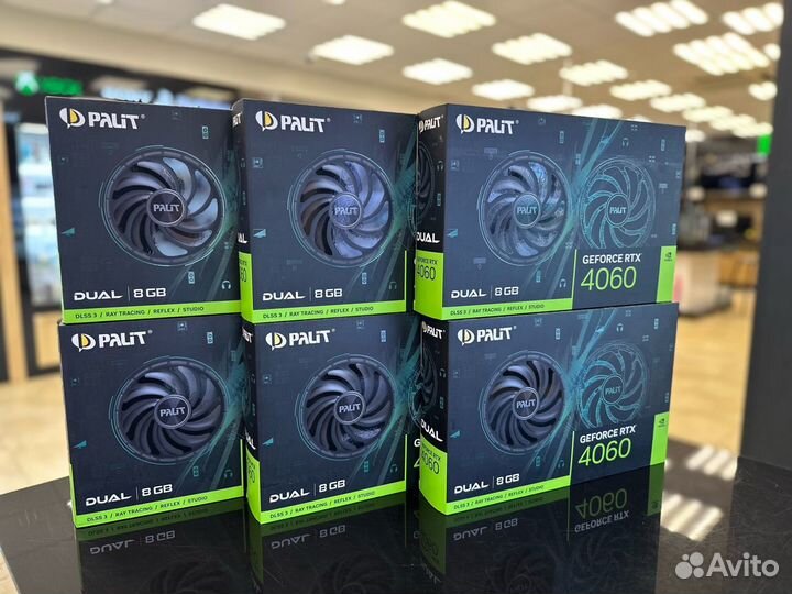 Новая Видеокарта Palit GeForce RTX 4060 Dual