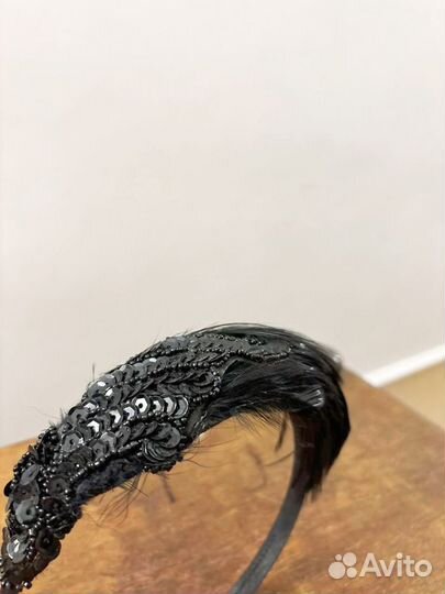 Ободок с перьями в стиле Гэтсби