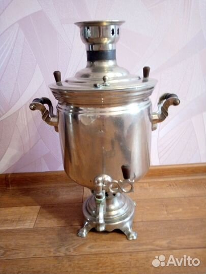 Самовар на дровах 50х годов с трубой