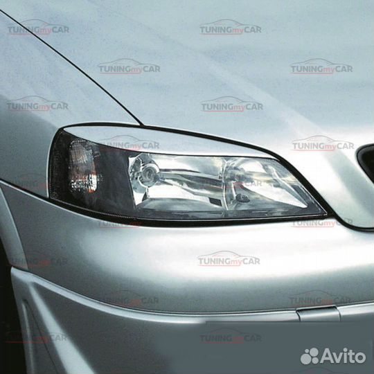 Реснички на фары для Opel Astra G 1998-2004