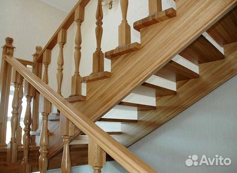 Тетива для лестницы из лиственницы 50х300х3000