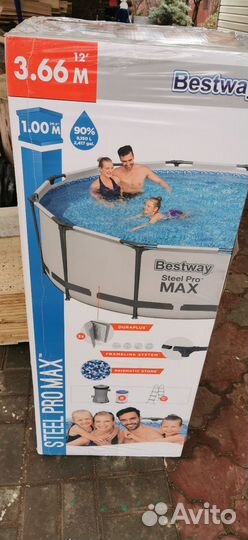 Каркасный бассейн bestway 56418 366 на 100