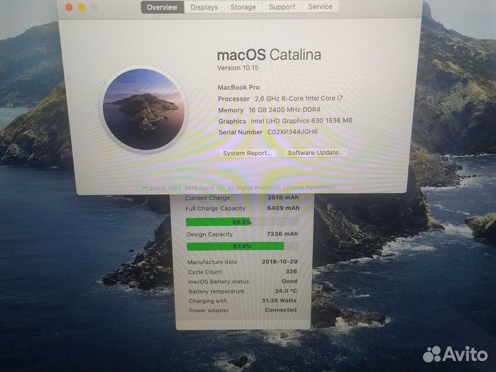 Apple macbook pro 15 2018