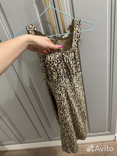 Платье topshop леопард M