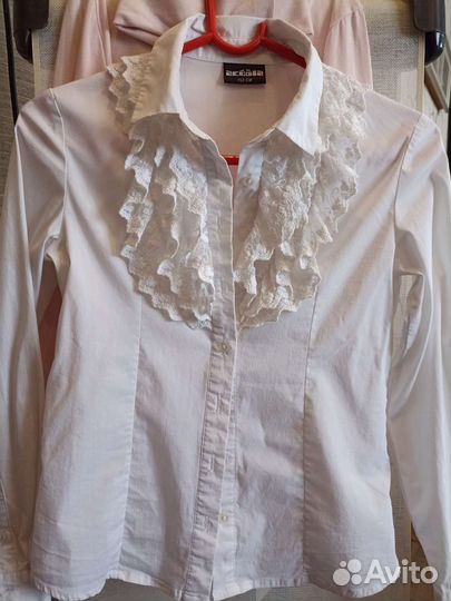 Рубашка белая, блузка на девочку