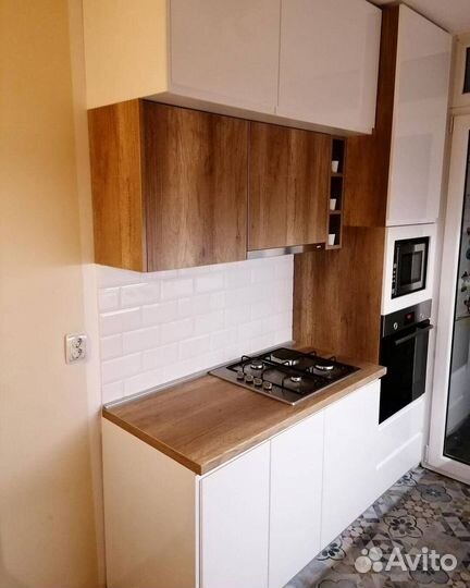 Кухонный гарнитур прямой матовый