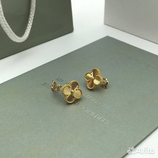 Серьги van cleef