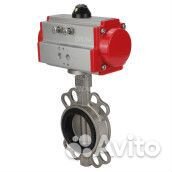 Затвор дисковый поворотный DN.ru 316L-316L-epdm Ду150 Ру16, корпус - нержавеющая сталь, диск - нержа