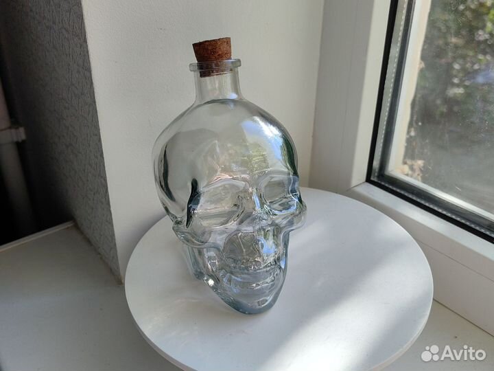 Бутылка штоф череп 380 мл