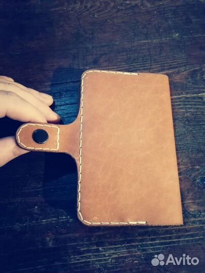 Обложка на паспорт из кожи ручная работа