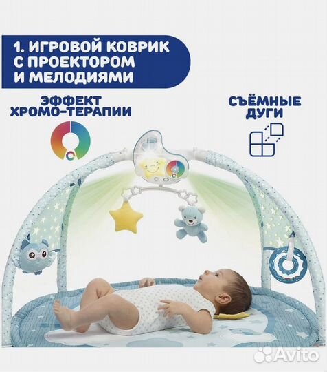 Коврик с проектором Chicco