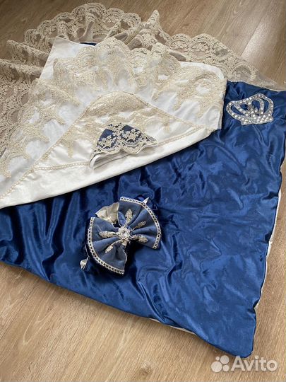 Конверт на выписку зимний для мальчика