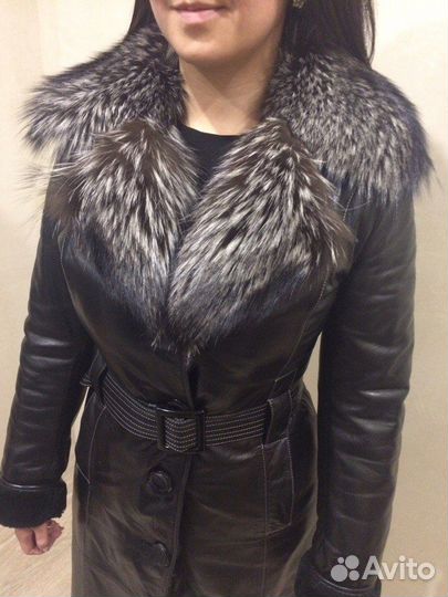 Натуральная кожаная дубленка