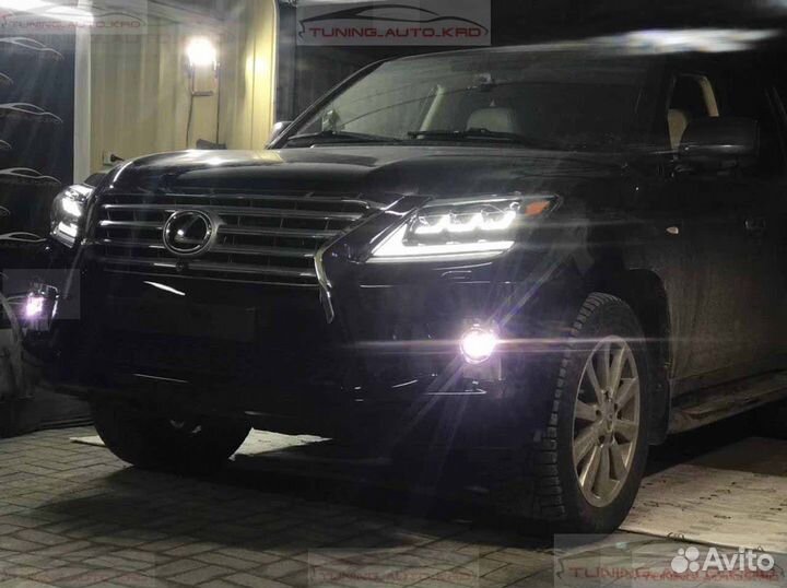 Фары Lexus LX570 стиль 2020 года