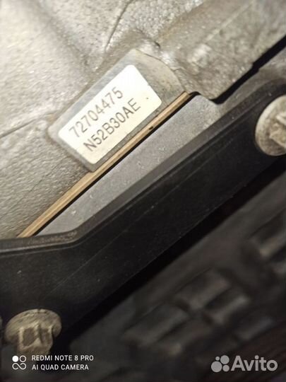 Двигатель BMW е60 lci n52b30 рест из Японии