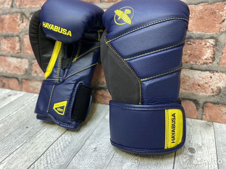 Боксерские перчатки Hayabusa T3 Navy/Yellow