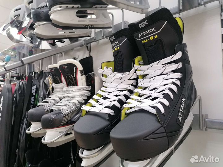 Коньки ледовые фигурные раздвижные хоккейные