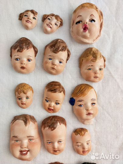 Лица для ватных игрушек