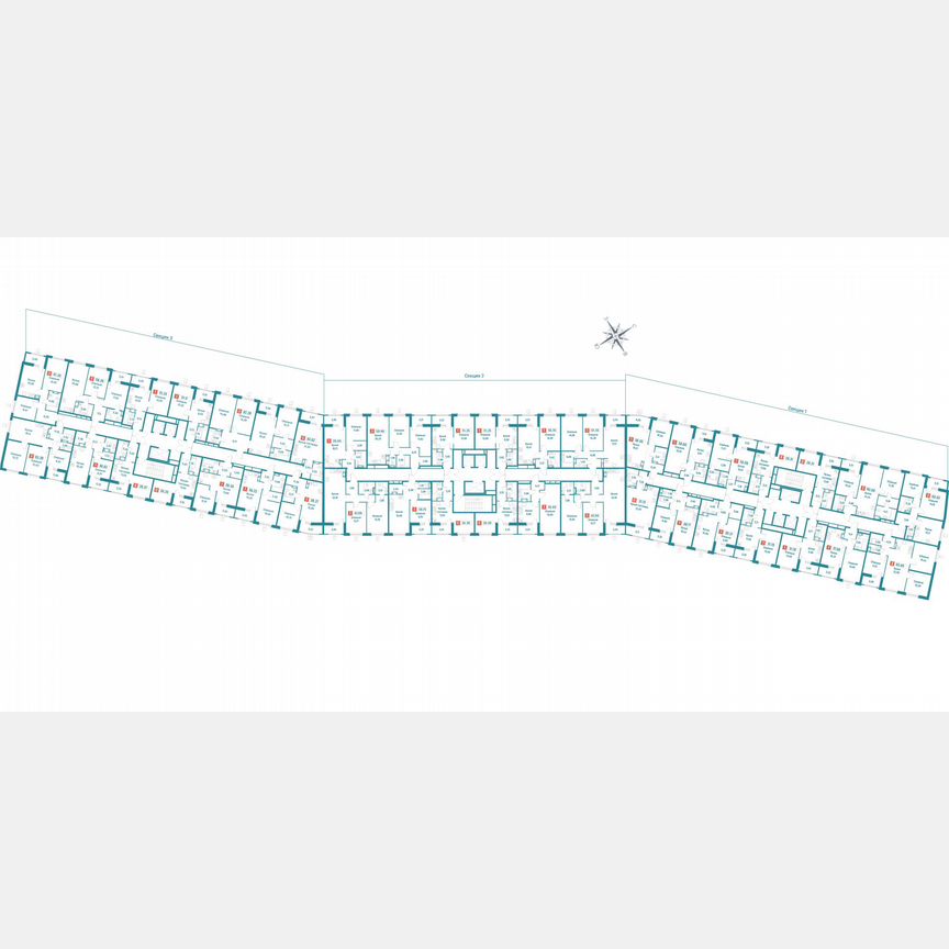 2-к. квартира, 50,6 м², 12/18 эт.
