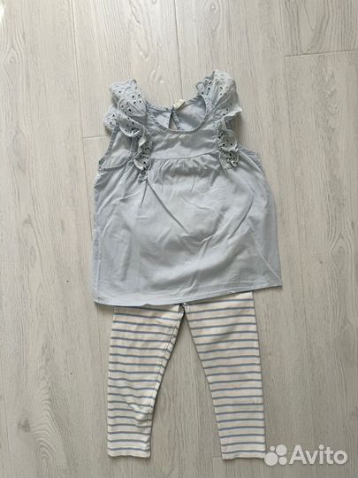 Летний костюм для девочки H&M размер 92