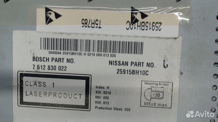 Магнитола Nissan Qashqai, 2010