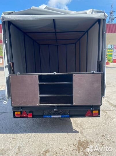 Прицеп Аляска Стрела. 2 оси, 1,6м тент