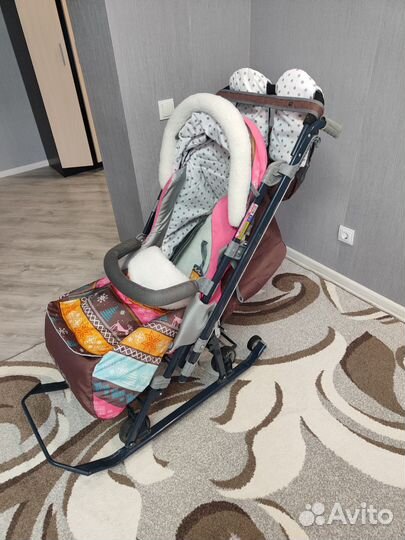 Коляска санки