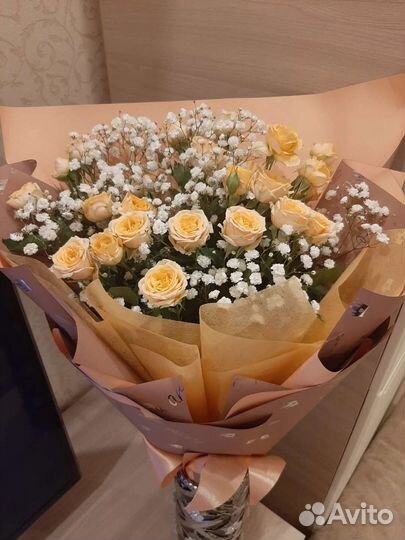 Цветы розы букет