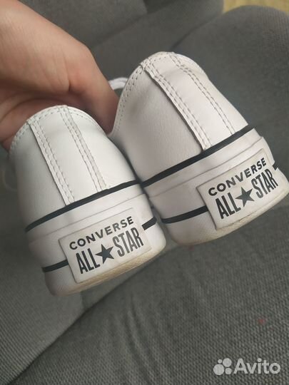 Кеды Converse Chuck Taylor Lift белые нат.кожа