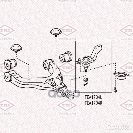 Опора шаровая нижняя R toyota 4Runner/Land Crui