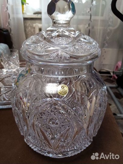 Старинный Хрустальный набор (сервиз)