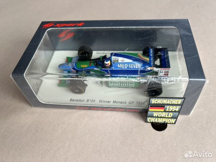 Питборд Benetton M. Schumacher 1994 F1 1:43