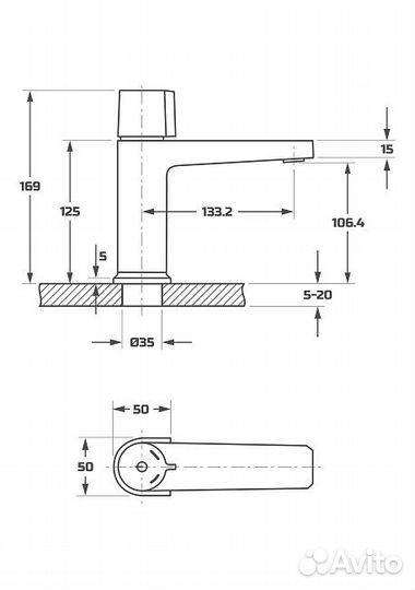 PL10101-9 смеситель для раковины