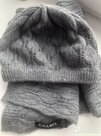 Женский набор шарф и шапка новый безбирки