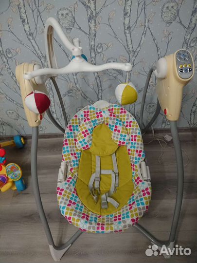 Детские электронные качели graco