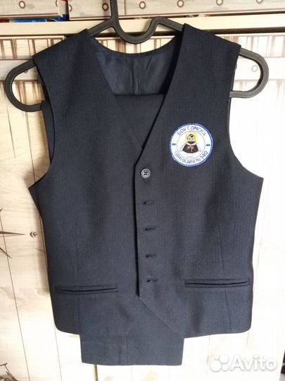 Школьная форма, брюки, жилетка(юла)