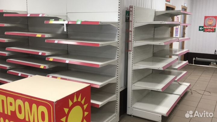 Стеллажи торговые металлические б/у