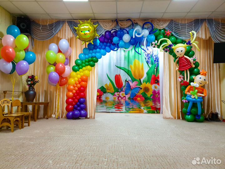 Оформление выпускных, выпускные школа детский сад