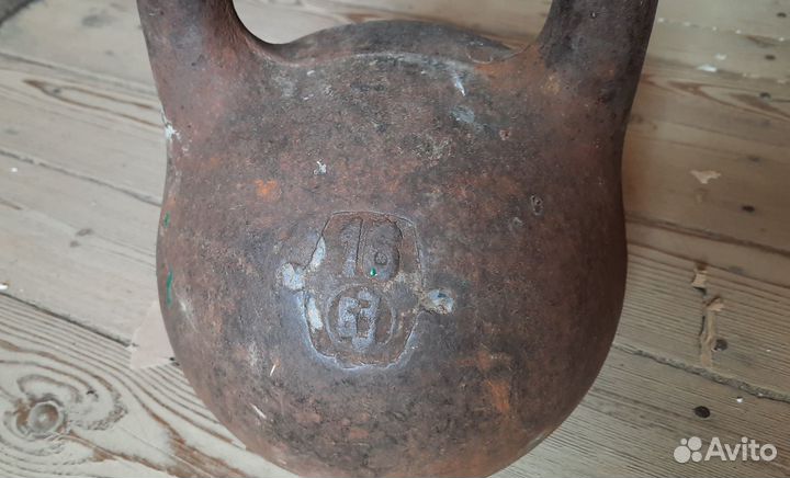 Гиря 16кг СССР