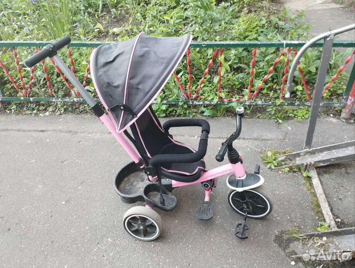 Детский велосипед с родительской ручкой