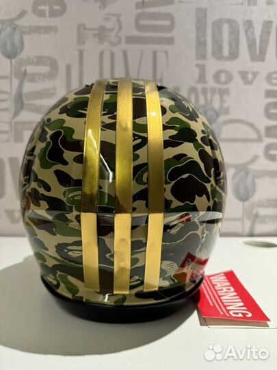 Шлем для американского футбола Adidas x Bape