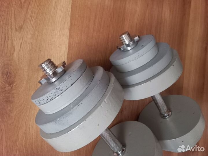 Гантели стальные 21кг и 41кг