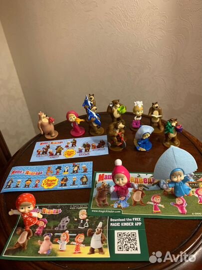 Игрушки из киндер сюрприза Маша и Медведь