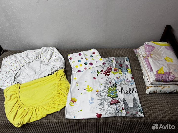 Белье постельное+ подушка, одеяло