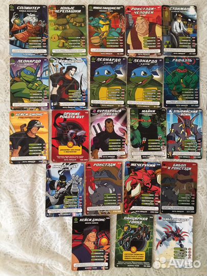 Карточки черепашки ниндзя,Scooby-Doo,Человек-паук