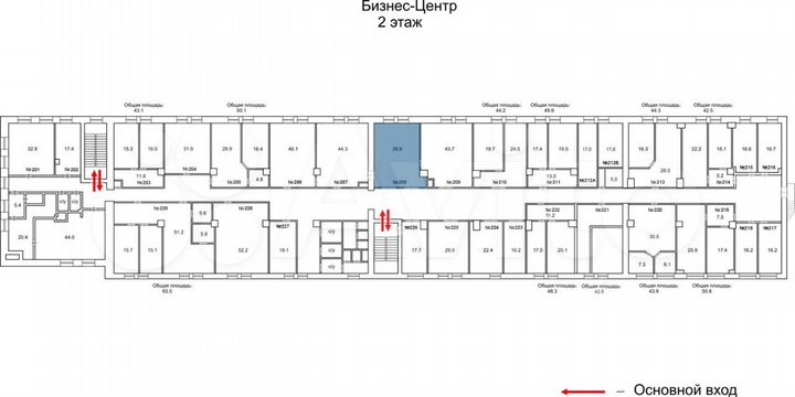 Офис недалеко от центра, 39.9 м²